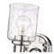 Z-Lite Kinsley 1 Light Wall Sconce, Chrome And Clear Seeded 340-1S-CH - alternate 3